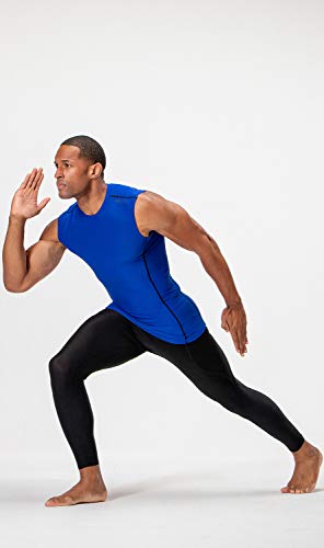 Image of DEVOPS 3 Pack Men's Athletic Compression Shirts Sleeveless