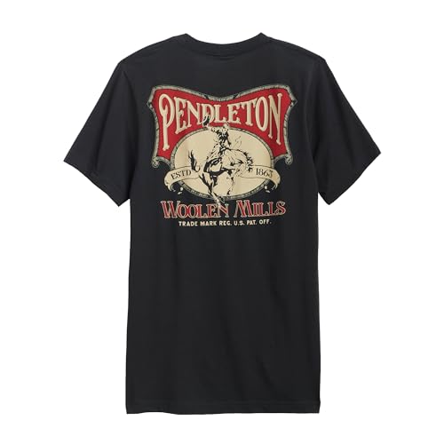 Image of Pendleton Men's Graphic T-Shirt, 100% Cotton Short Sleeve Tee, Soft Water-Based Print Casual Shirt, Crew Neck