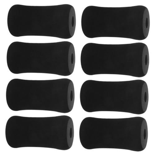 TEMPNAP 8個 ジム用脚パッドローラー クッション性フォームカバー 足関節保護 レッグエクステンション シットアップ レッグカール対応 家用