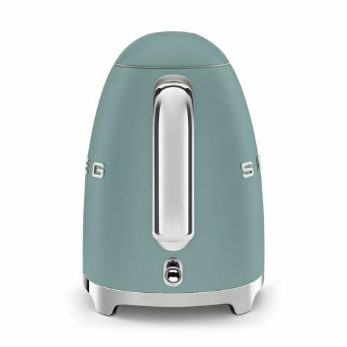 Image of SMEG KLF03 Electric Kettle 1.7L (7 Cup), Retro Hot Water Boiler for Tea & Coffee, Fast Boiling, Auto Shut-Off, Soft Open Lid, 360 Swivel Base Countertop Kettle - Matte Jade