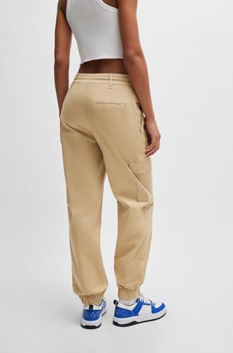 HUGO Men's Cotton Mix Cargo Pocket Drawstring Joggers4