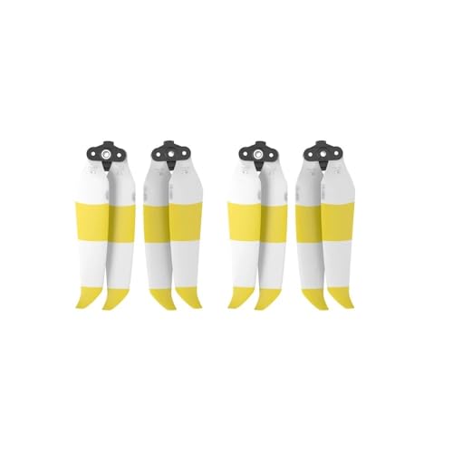 Hélice 7238F pour DJI Mavic Air 2 et Air 2S - Lot de 4 hélices de rechange blanc et jaune