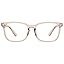 Light Coffee Frame Clear Lens