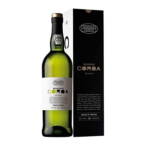 Coroa Dry White Port Wine Special Edition Gifting Pack in Premium Gift Box Ideal Present for Fortified Wine Lovers Borges Portuguese Owned Brand Cover