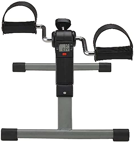 CQIKRWGWS Bicicleta estática eléctrica Maine para Ejercicios de Pedales. Pedaleador para Gimnasio, Fitness, piernas, Brazos, Resistencia Ajustable con Pantalla LCD.