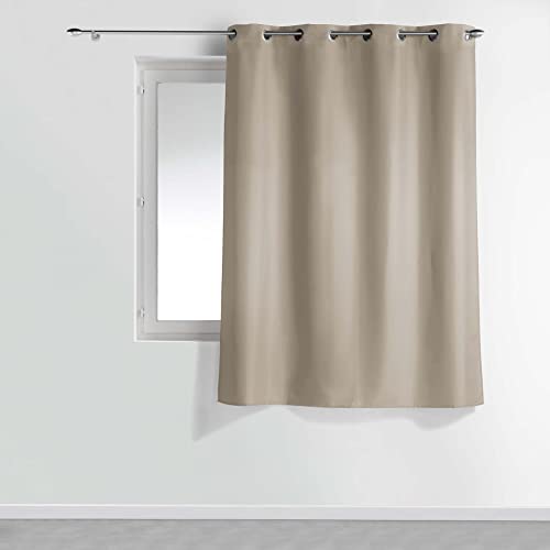 Douceur d'Intérieur 1609134 Cortinas, Poliéster, Lino, 140 x 180 cm