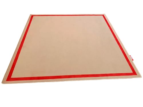 Mini Tapiz de Gimnasia Rítmica para Niñas – Antideslizante, Suave, Ligero y Resistente – Colchoneta de Entrenamiento en Varias Medidas para Casa, Escuela o Club (Rojo, 2x2)