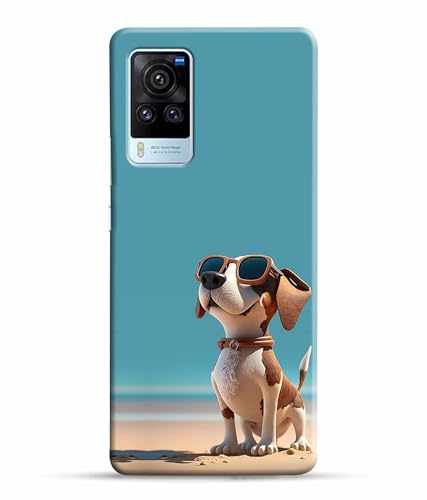 Image of Cute Pet Dog Lover Printed Hard Back Case Cover & Compatible for Vivo X60 Pro 5G | Vivo X60 Pro | V2046 (Multicolor) - D1814