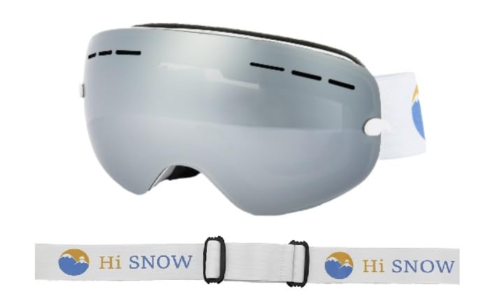 Masque de snowboard enfant pour ski de 5 à 14 ans protégeant les yeux du soleil