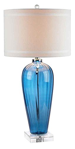 Elk Lighting D2629-LED Shouldered Baritz Glass Table Lamp - LED, Blue, Crystal