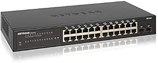 NETGEAR 26-Port Gigabit Ethernet Smart Switch (GS324T) - 24 x 1G, Managed with 2 x 1G SFP, Desktop or Rackmount, S350 Series