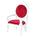 Tomaibaby Casa de Muñecas Silla en Miniatura Mini Silla de Madera Sillones Retro Muebles de Casa de Muñecas Accesorios Decoraciones Blanco