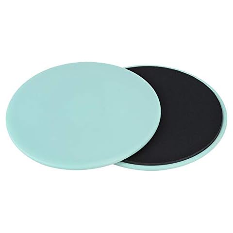 Gleitscheiben Fitness Sliders, 2 STÜCKE Balance Boards Übung Rutschen Gleitscheibe Fitness Multifunktions Core Slider Sport Ganzkörpertraining für Teppich- oder Holzböden(Hellgrün) Freizeitsport Cover