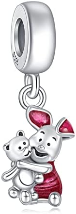 HAEPIAR Winnie S925 Silver Charm for Bracelet Necklace Sterling Silver Dangles for Women