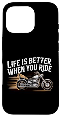 Life Is Better When You Ride �I�[�g�o�C�A�p���� �o�C�J�[���� �X�}�z�P�[�X iPhone 16 Pro �p