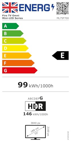 Amazon Fire TV 75" Omni Mini-LED series, QLED 4K UHD smart TV, Dolby Vision IQ, HDR 10+ Adaptive, 144 Hz gaming mode, hands-free with Alexa, Dolby Atmos, 2024 release - Image 7