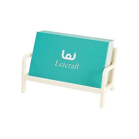 Leicraft Business Card Holder for Desk,Card Organizers and Office Desk Accessories for Men and Women Cover