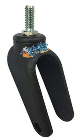 Composite (Plastic) Caster Forks for Wheelchairs. Set of 2 (5" x1")