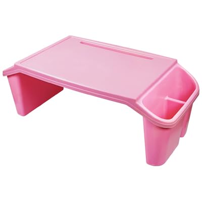Aidapt Plateau de lit en Plastique avec Pieds et Rangement latéral. Empilable, Portable, Petit déjeuner au lit, Support pour Ordinateur Portable, Plateau, Manger, Lecture, Dessin, Jeux, Ordinateur