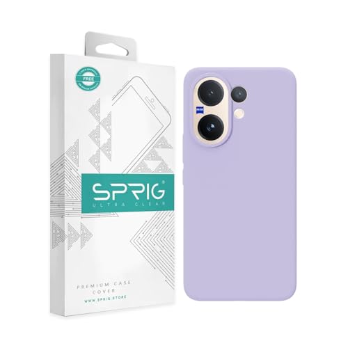 Image of SPRIG Compatible with Vivo V60 Premium SilkTone Back Cover Drop Tested Shock Proof Mobile Case for Men, Women, Boys and Girls with Camera Protection (Light Purple)