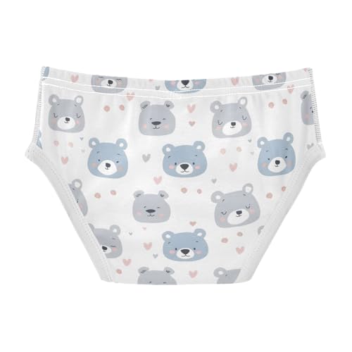 Cute Fat Bear Face Boys' Underwear 100% Cotton Boys' Briefs Soft Toddler Underwear2
