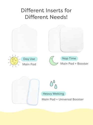 Image of SuperBottoms Starter Kit with UNO SuperSoft (Velcro Closure) - Reusable Washable Cloth Diapers for Babies 5-17kg with DryFeel Magic Pads, Booster, Universal Booster & 100 Disposable Diaper Liners
