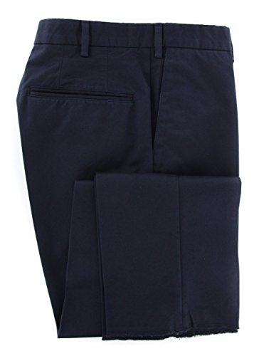 Incotex Navy Blue Solid Pants - Slim