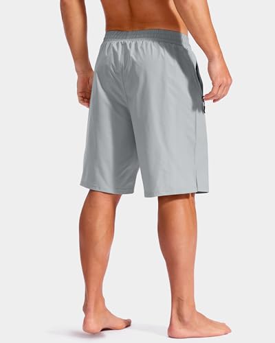 Image of G Gradual Mens Swim Trunks with Compression Liner 7 inch /9'' Quick Dry Board Shorts Swimsuit Bathing Suit for Men Zipper Pockets