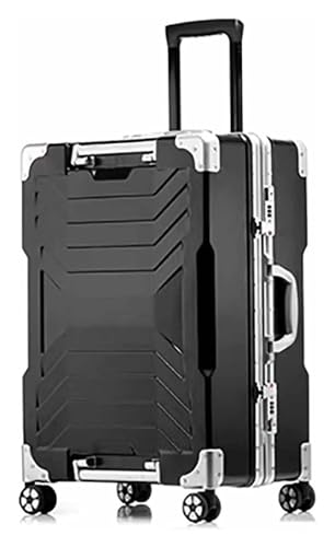 Luggage Suitcases With Wheels Large Capacity Luggage Safe And Reliable Tsa Customs Lock Suitcase Compression Luggage Travel(Black,54 * 35 * 23CM)