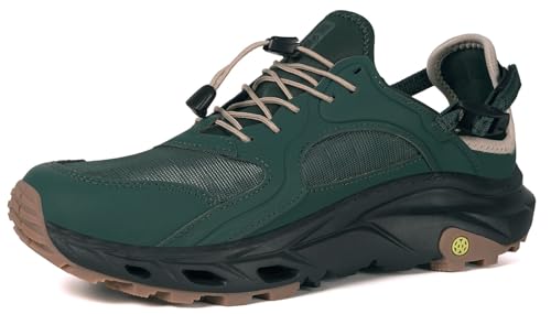 Mens Amphibious Water Shoes Hiking Sandals Outdoor Quick Drying Summer River Shoes for Beach Surf Boating Fishing Kayaking Travel Trekking Walking Climbing Sneakers,48,US Men 14 Green