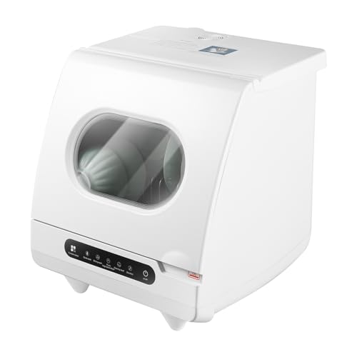 1200W Portable Countertop Dishwasher with 5 Programs