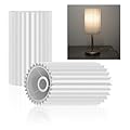 Small Lamp Shades,Set of 2 Modern Interiors Medium Pleated Lamp Shade for Table Floor Lamps, Linen Round Lamp Shades Drum Lamp Shade Table Lamp Shade Floor Lamp Shade Office Desk Light Cover(White)