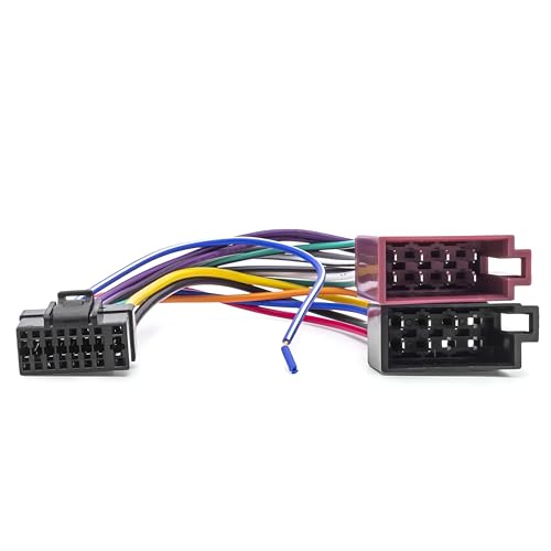 Sound-way Cable Adaptateur Faisceau ISO Autoradio Compatible avec Alpine 16 pin connecteur