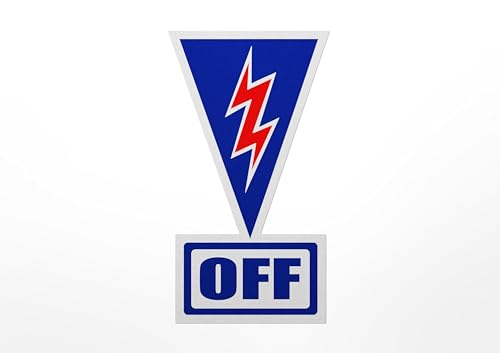 Image of Master Safety Disconnect Switch Decal - Racing Kill Switch Sticker - SCCA, NHRA, NASA, and IMSA Compliant (100-Pack)