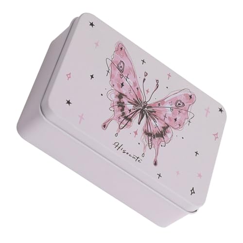 Operitacx ブリキの箱 容器 蓋付き 鉄の収納ボックス キャンディー缶 クッキー用 小物入れ メタルケース 贈り物 スモールボックス 空の缶 多用途 収納容器