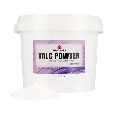 BAYISAM 2 LBS Silicon Content Talcum Powder 5000 Mesh