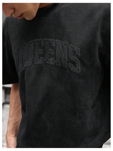 GORGLITTER Men's Cropped T Shirt Crop Top Graphic Short Sleeve Oversized Gym Boxy Tees Workout Shirts4