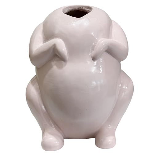 Vase fleurs céramique dinde poulet idéal pour décoration table Thanksgiving