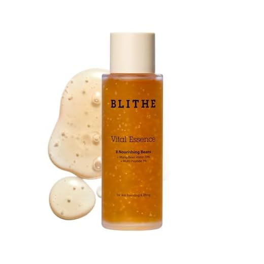 EINFÜHRUNGSPREIS - Korean skincare by Saborando | Koreanische Kosmetik Retinol Serum hochdosiert + Hyaluronsäure + Vitamin C | Wirksam gegen Falten, Anti Aging & Poren verkleinern in einem Produkt 3 BLITHE Vital Treatment 8 Nourishing Beans Anti Aging Essence Toner - Mineralreiches Gesichtswasser Serum zur Straffung feine Linien & Falten Korean Skincare, Koreanische Kosmetik für reife Haut 150ml