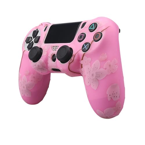 Image of RALAN Pink Controller Skins for PS4, Silicone Controller Cover Skin Protector Compatible with PS4 Slim /PS4 Pro Controller
