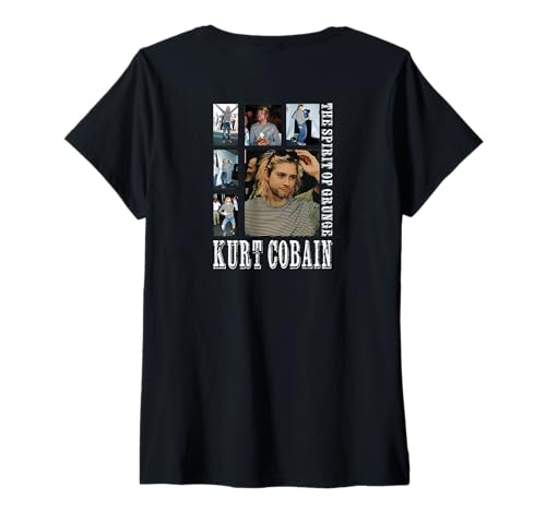 Mujer Alternative Rock_Grunge_007_Back Printed Camiseta Cuello V