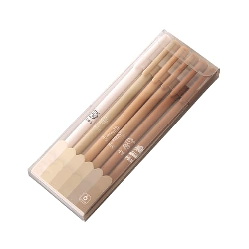 Set de 6 bolígrafos roller en degradé Morandi tinta negra miniatura 1