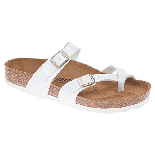 Image of Birkenstock Women's Open-Back, White Patent, 40 EU