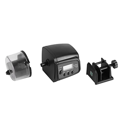 Digital LCD Automatic Fish Feeder Dispenser Timer, Aquarium Food Feeding Machine, Adjustable Food Outlet, 24 Hour Timer Setting, Large Capacity, Easy Installation