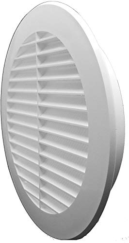 Image of OICOTA Circle Cowl Air Vent Grille Cover Ducting, White, 6 Inch (Round Vent)