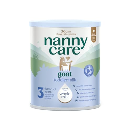 Nannycare Goat Based Toddler Milk Stage 3 (From 1-3 Years) | Baby Powder from Whole Goat Milk | Nutritionally Complete Formula for Combination or Bottle Feeding 800g (Single Tin)