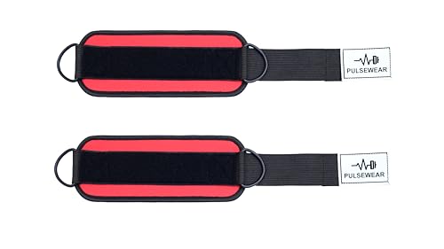 Star Universe Products Ankle Straps for Cable Machines Women and Men, Cable Kick Back Ankle Straps for Lower Body and Booty Workouts at Home and Gym, Red