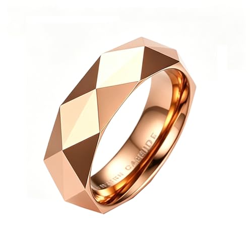 Bague en tungstène Feng Shui 6MM pour homme alliance minimaliste
