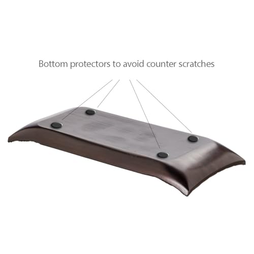 Creative Scents Dublin Brown Decorative Tray & Orb Set - 4-Piece Centerpiece for Living Room, Dining Room & Entry Table Decor