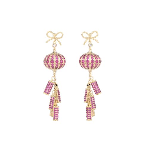 Boucles d'oreilles pompon en moissanite pour illuminer vos tenues de soirées festives